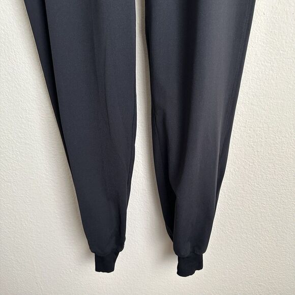Lululemon Keep Moving Pants Womens 4 Black Mid Rise Tapered Leg 7/8 Drawstring - Picture 6 of 9